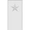 Ekena Millwork Standard Foster Star Plinth Block With Rounded Edge, 5"W x 10"H x 1/2"P PBP050X100X050FOS08 - alternate 2